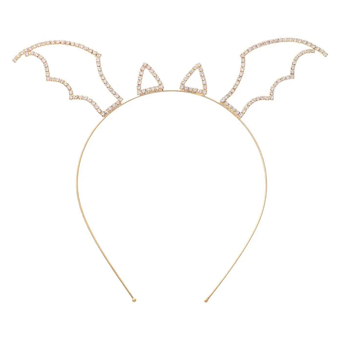 Gold Bat Ear Wings Headband