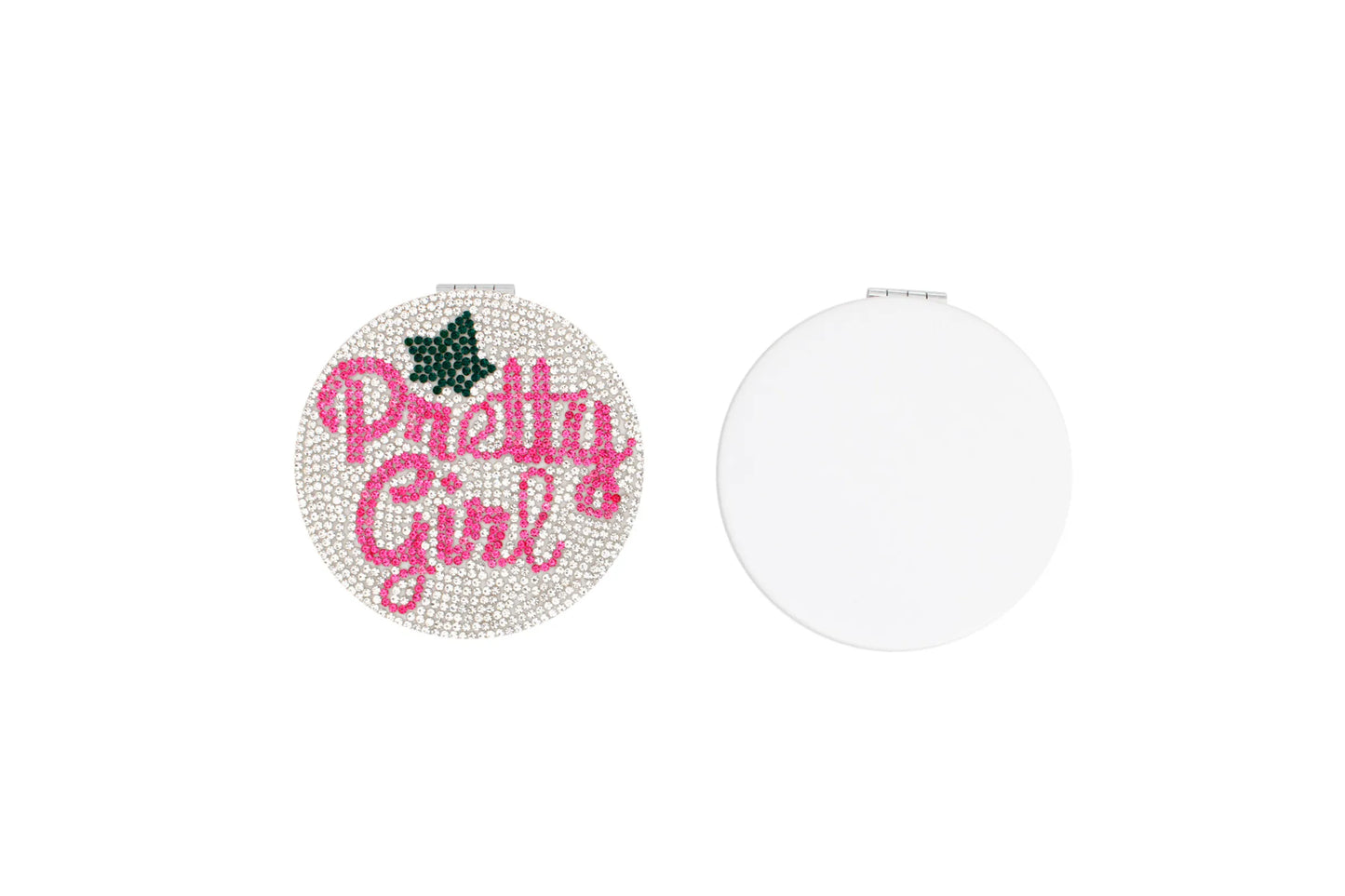 AKA Sorority Clear Pretty Girl Mirror Compact
