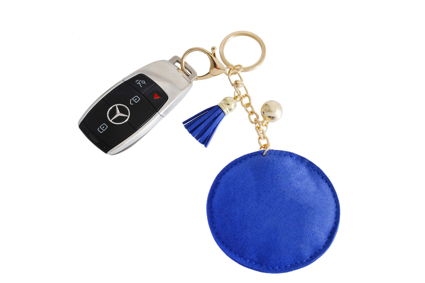 Blue Gold Padded Sorority Keychain