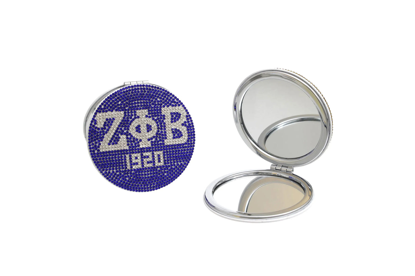 ZPB Sorority Blue Bling Mirror Compact
