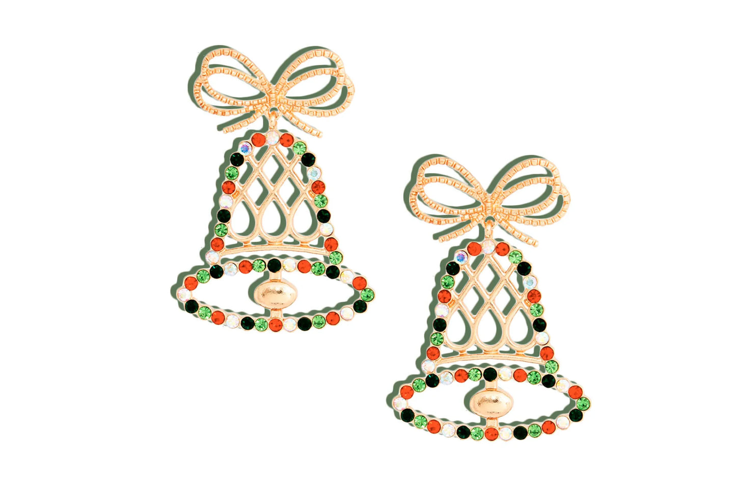 Dangle Xmas Medium Bell Earrings for Women