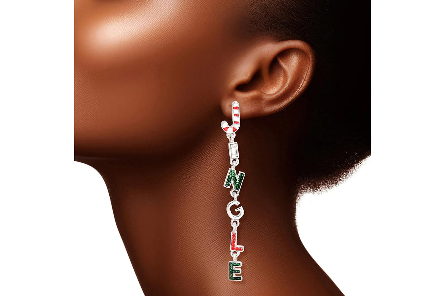Dangle Xmas Long Jingle Bells Earrings for Women