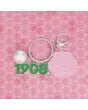 AKA Sorority Flower 1908 Keychain and Bag Clip