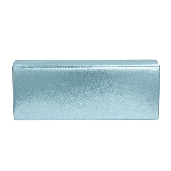 Evening Clutch Aqua Floral Long Envelope Bag Women