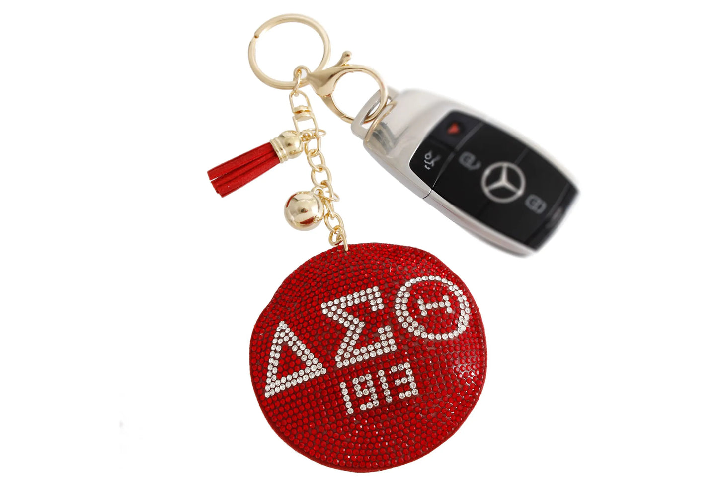 Red Padded DST Keychain|7 x 3.10 inches