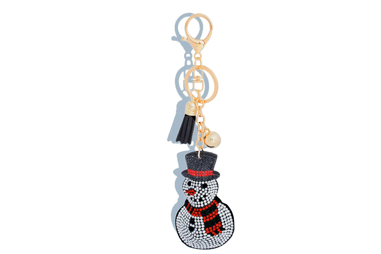 Keychain Black Snowman Bag Clip for Women